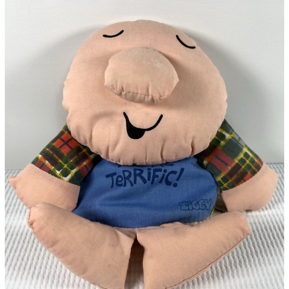 Vintage 1970s Knickerbocker Ziggy You're Terrific Bean Bag 7” Plush Toy Taiwan